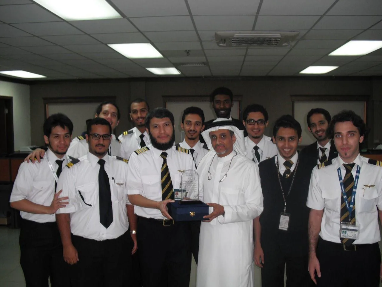 An award being presented to a graduating class