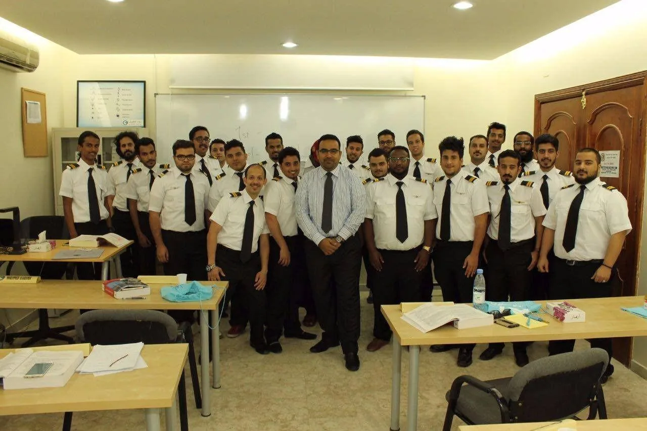 A class group photo after a briefing session