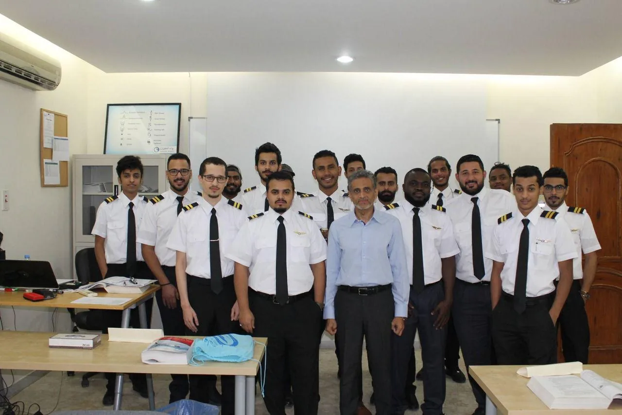 Students with their instructor at the end of a training session
