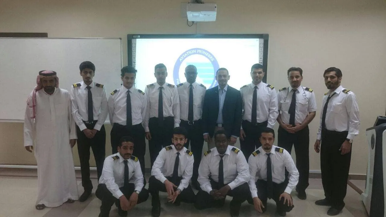 Trainees in the academy's training room
